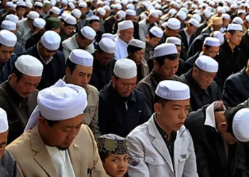 Çin’de bayram namazını kılındı