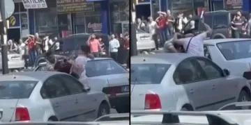 Sokak ortasında öldüresiye darp
