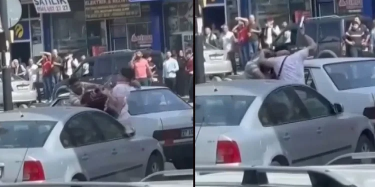 Sokak ortasında öldüresiye darp
