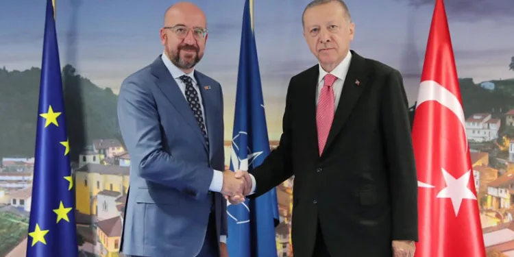 Cumhurbaşkanı Erdoğan, AB Konsey Başkanı ile görüştü