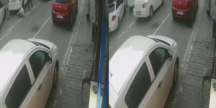 Fren yerine gaza bastı, metrelerce sürükledi
