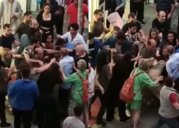 İki kadın esnafın yer kavgası