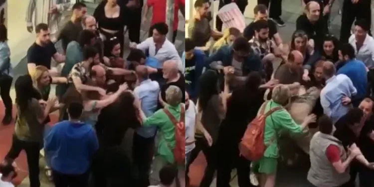 İki kadın esnafın yer kavgası
