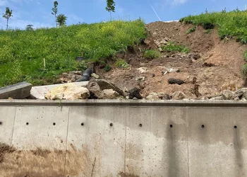 Sağanak sonrası heyelan meydana geldi