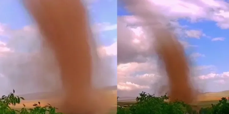 Ahlat’ta dev hortum