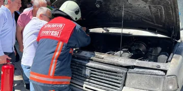 Yanan kamyonete ilk müdahale vatandaştan geldi