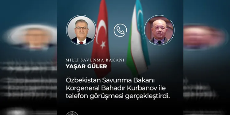 Bakan Güler, Özbek mevkidaşı ile görüştü