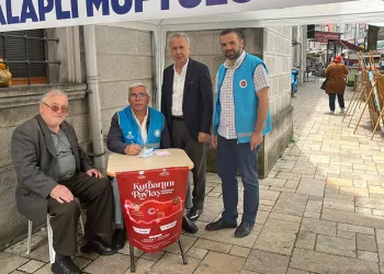 Vekalet yoluyla kurban bağış standı