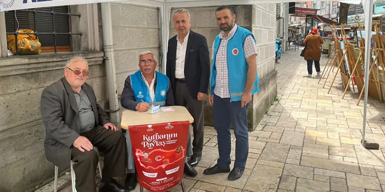 Vekalet yoluyla kurban bağış standı