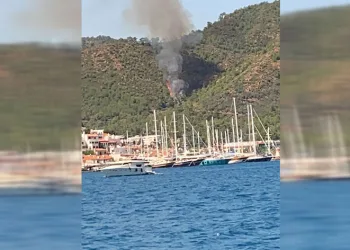 Marmaris’te orman yangını