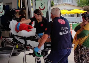 Bursa’da çocuk kolunu ot biçme makinesine sıkıştırdı