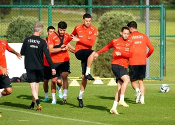 A Milli Futbol Takımı, Letonya maçı hazırlıklarını sürdürdü