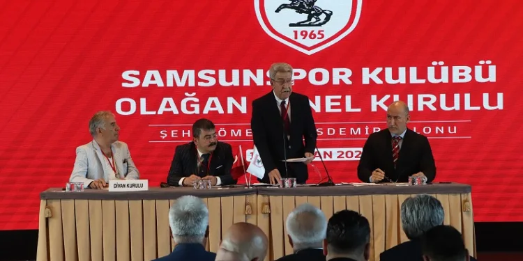 Samsunspor’da Yüksel Yıldırım, katılamadığı kongrede yeniden başkan seçildi