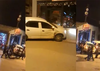 Bursa’da polisten kaçan sürücü iş yerine çarptı