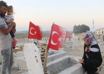 Hüzünlü bayram ziyareti