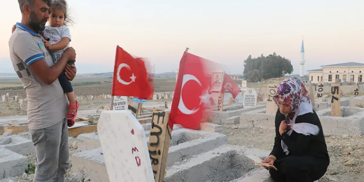 Hüzünlü bayram ziyareti