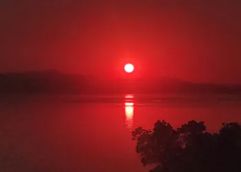 Van Gölü manzaralı eşsiz günbatımı