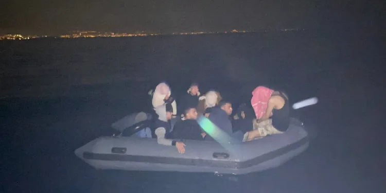 Aydın’da 10 düzensiz göçmen kurtarıldı