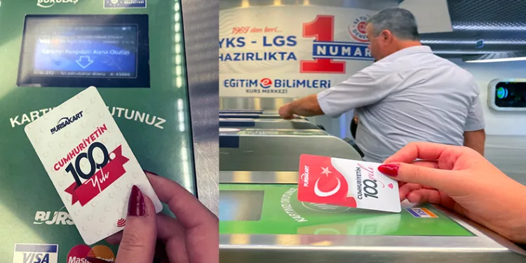 Bu ulaşım kartları 100. yıla özel