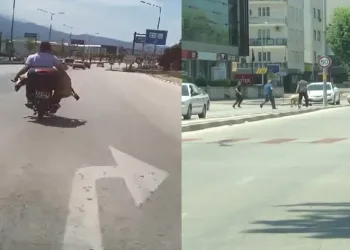 Kaçan koyunlar trafiği birbirine kattı