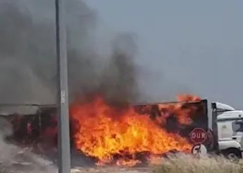 Çanakkale’de tır alev topuna döndü