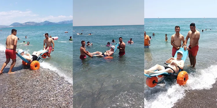 Deniz keyfi engel tanımıyor