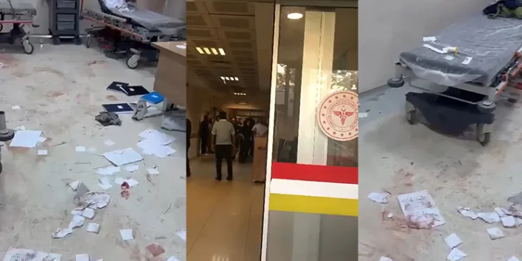 Doktoru darp edip, hastaneyi karıştırdılar