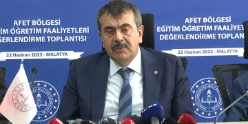 Milli Eğitim Bakanı deprem bölgesinde