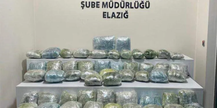 Elazığ’da uyuşturucu ele geçirildi