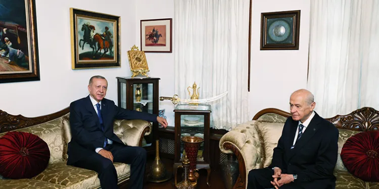 Erdoğan, Bahçeli’yi konutunda ziyaret etti