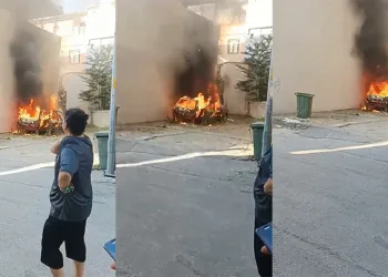 Torpille oynayan çocuklar aracı yaktı