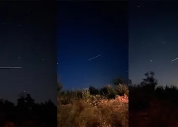 Starlink uyduları görüntülendi