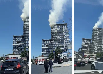 Rezidanstaki yangın korkuttu