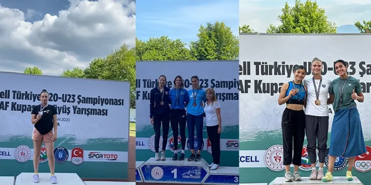 Atletizm Şampiyonası’nda madalyalar toplandı