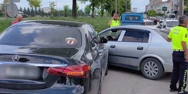 İnegölspor Başkanı kaza yaptı