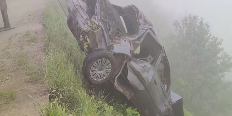 Yayla yolunda trafik kazası