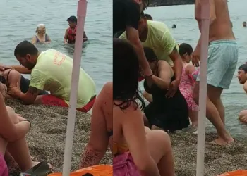 Boğulmaktan son anda kurtarıldı