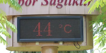 Termometre 44 dereceyi buldu