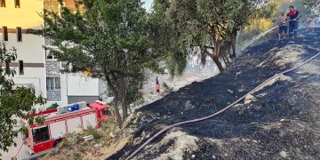 Kuşadası’nda korkutan yangın