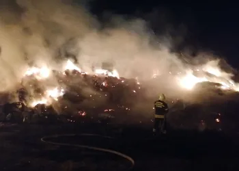 15 bin balya saman kül oldu