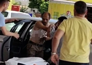 Ağaç keserken dal koluna saplandı