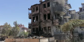 Depoda çıkan yangın korku dolu anlar yaşattı