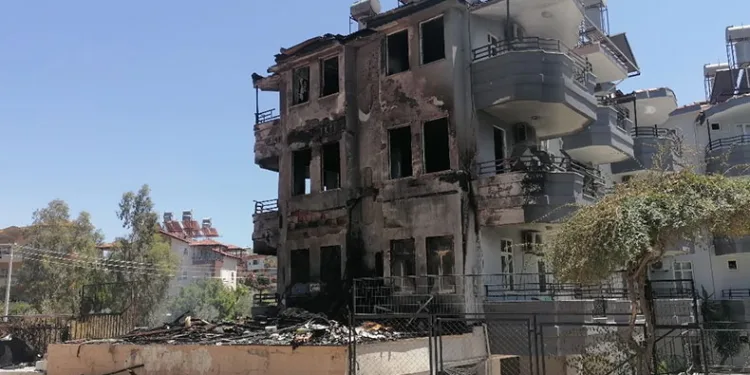 Depoda çıkan yangın korku dolu anlar yaşattı