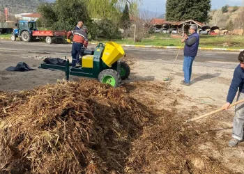 32 ton bitkisel atık, 10 ton gübreye dönüştü