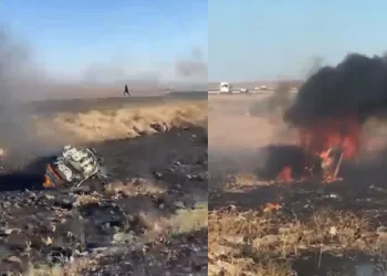 Şarampole devrilen otomobil alev topuna döndü
