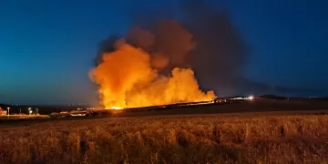 100 dönüm alanda ekili buğday kül oldu