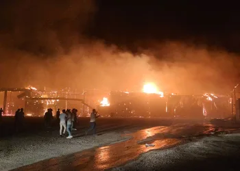 Van’da korkutan yangın