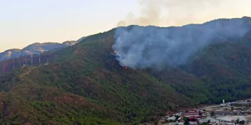Marmaris orman yangını ile uyandı