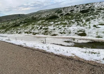 Bolu’da dolu yağışı
