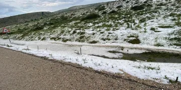Bolu’da dolu yağışı